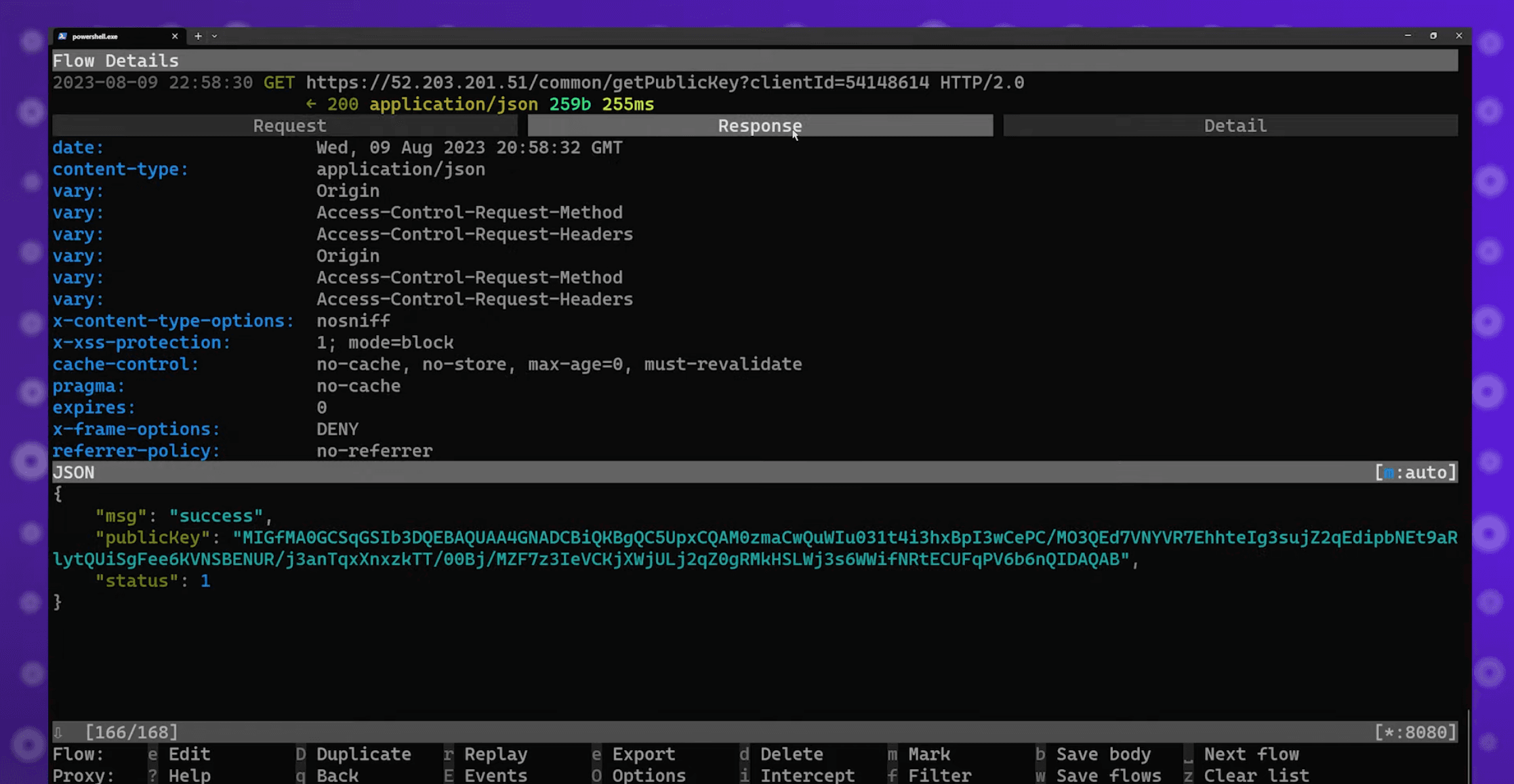 MITM proxy inspectting requests from the TCL Home Mobile App